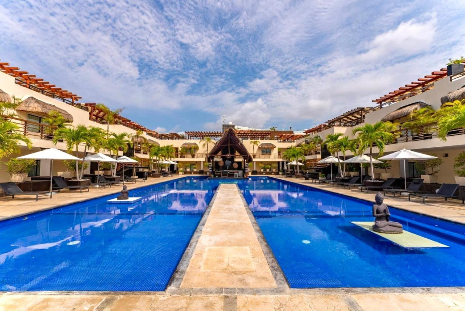 Apartamento Departamento En Aldea Thai Con Terraza, Vista Al Mar Y Alberca Privada, Para 8 Personas Playa del Carmen Exterior foto